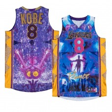 Kobe Bryant Los Angeles Lakers Purple Rain Makers Jeff Hamilton Collaboration Jersey Purple