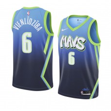 Kristaps Porzingis Dallas Mavericks City Jersey Blue