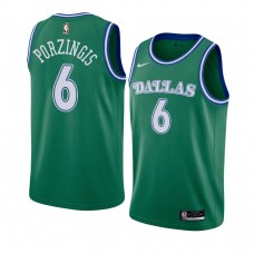 Kristaps Porzingis Dallas Mavericks Hardwood Classics Jersey Green