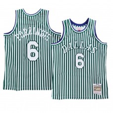 Kristaps Porzingis Dallas Mavericks Striped Jersey Green