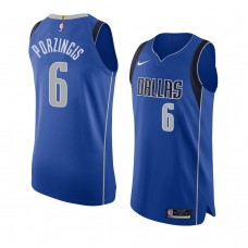 Dallas Mavericks Kristaps Porzingis Authentic Jersey Swingman Blue