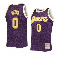 Los Angeles Lakers Kyle Kuzma Wildlife Hardwood Classics Jersey Purple