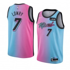 Miami Heat Kyle Lowry City Edition Jersey Blue Pink