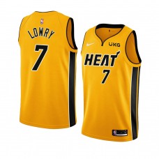 Miami Heat Kyle Lowry Earned Edition Jersey Gold