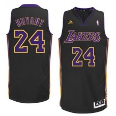 Los Angeles Lakers #24 Kobe Bryant Hollywood Nights Swingman Jersey Black