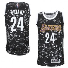 Los Angeles Lakers #24 Kobe Bryant City Lights Fashion Swingman Jersey Black