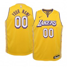 Youth Los Angeles Lakers Custom Gold Jersey - City Edition