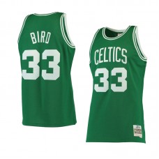 Boston Celtics #33 Larry Bird Green Hardwood Classics Throwback Swingman Jersey