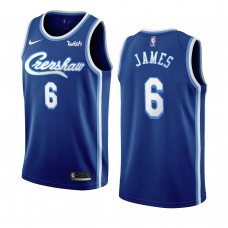 Los Angeles Lakers LeBron James Crenshaw Jersey Blue