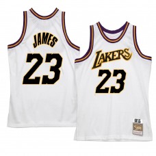 Los Angeles Lakers LeBron James Hardwood Classics Reload 2.0 Jersey White