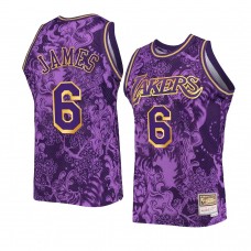 LeBron James Los Angeles Lakers Lunar New Year 2022 Jersey Purple Men