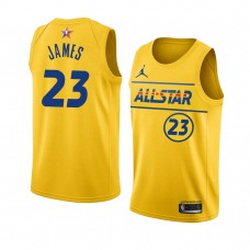 Los Angeles Lakers LeBron James 2021 NBA All-Star Game TEAM LEBBRON player jersey Gold