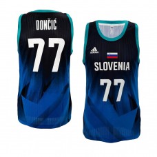 Slovenia Basketball Luka Doncic Tokyo Olympics Jersey Blue