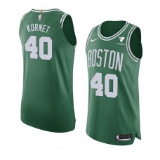 Boston Celtics 2021 Luke Kornet Icon Authentic Vistaprint Patch Jersey Green