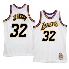 Los Angeles Lakers Magic Johnson Hardwood Classics Reload 2.0 Jersey White