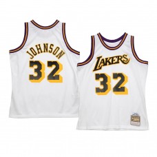 Los Angeles Lakers Magic Johnson 1984-85 Reload 2.0 Hardwood Classics Jersey White