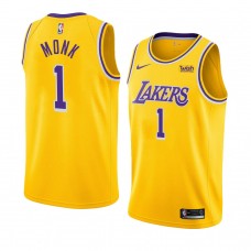 Lakers Malik Monk Men's Icon Edition Jersey Gold