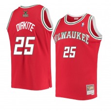 Milwaukee Bucks Mamadi Diakite Hardwood Classics Swingman Jersey Red