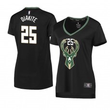 Milwaukee Bucks Mamadi Diakite Women's Statement Edition Replica Player Jersey Black