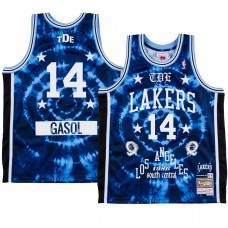 Marc Gasol Los Angeles Lakers BR Remix ScHoolboy Q Limited Edition Jersey Blue