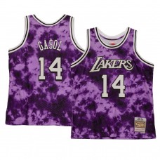 Los Angeles Lakers Marc Gasol Galaxy Hardwood Classics Jersey Purple