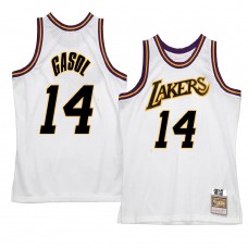 Los Angeles Lakers Marc Gasol Hardwood Classics Reload 2.0 Jersey White