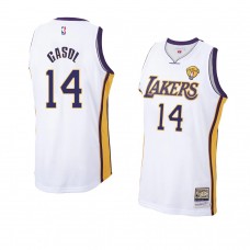 Los Angeles Lakers Marc Gasol Hardwood Classics Jersey White