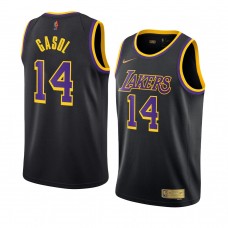 Los Angeles Lakers #14 Marc Gasol Earned Edition Swingman Jersey Black