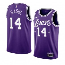 Los Angeles Lakers Marc Gasol 2021-22 City Edition Throwback 60s Jersey Purple