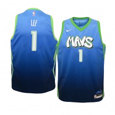 Youth Dallas Mavericks Courtney Lee Blue Jersey - City Edition