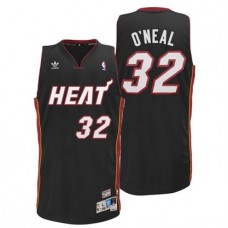 Miami Heat Shaquille O'Neal Revolution 30 Swingman Black Jersey