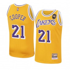 Los Angeles Lakers Michael Cooper 2021 Naismith Hall Of Fame Throwback Jersey Gold