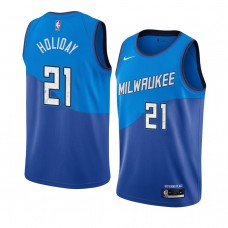 2020-21 Milwaukee Bucks Jrue Holiday City Edition Jersey