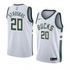 2020-21 Milwaukee Bucks Nik Stauskas Association Jersey