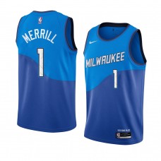 2020-21 Milwaukee Bucks Sam Merrill City Jersey