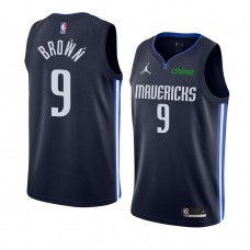 Mavericks Moses Brown Men's Statement Edition Jersey Navy