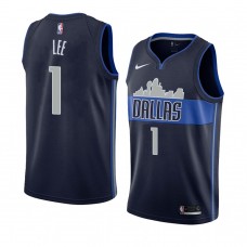 Men's 2018-19 Dallas Mavericks Courtney Lee Navy Statement Jersey