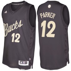 NBA 2016-17 Season Milwaukee Bucks #12 Jabari Parker Black Christmas Day Swingman Jersey