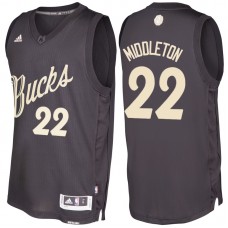 NBA 2016-17 Season Milwaukee Bucks #22 Khris Middleton Black Christmas Day Swingman Jersey