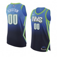 Dallas Mavericks Custom Blue Authentic City Edition Jersey 2019-20