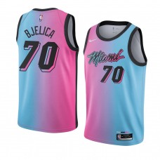 Miami Heat Nemanja Bjelica City Swingman Jersey Pink Blue