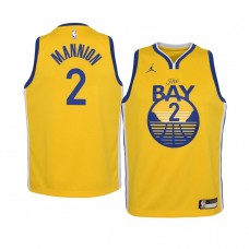 Nico Mannion Golden State Warriors Statement Jersey Gold