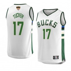 Milwaukee Bucks P.J. Tucker 2021 NBA Finals Association Edition Jersey White