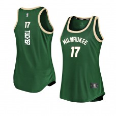 Milwaukee Bucks P.J. Tucker Women's Icon Edition Jersey Green