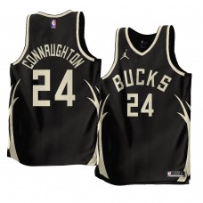 Milwaukee Bucks Pat Connaughton 2022-23 Statement Edition Jersey Black