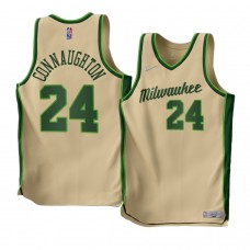 Pat Connaughton Milwaukee Bucks Earned Edition 2022-23 Jersey Cream Men