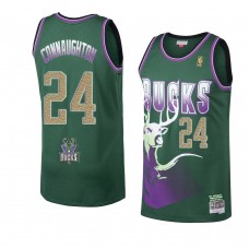 Bucks 2021 Pat Connaughton Hardwood Classics Buckskins limited Jersey Green