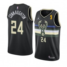 Bucks Pat Connaughton 2021 NBA Finals Champions Statement Jersey Black