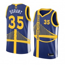 Golden State Warriors #35 Kevin Durant Personality Royal Jersey Men's