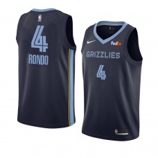 Grizzlies Rajon Rondo Men's Icon Edition Jersey Navy